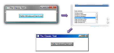 Automatic Themes in action